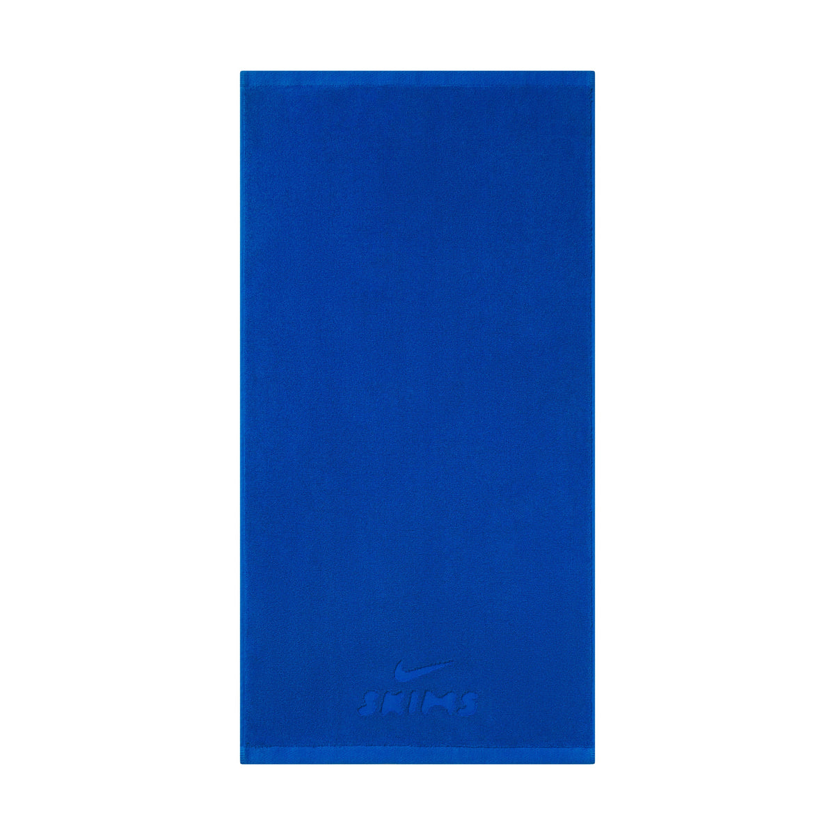 NikeSKIMS ACCESSORIES SMALL TOWEL | COBALT/(NSKM COBALT) FLAT ON A WHITE BACKGROUND | FLT