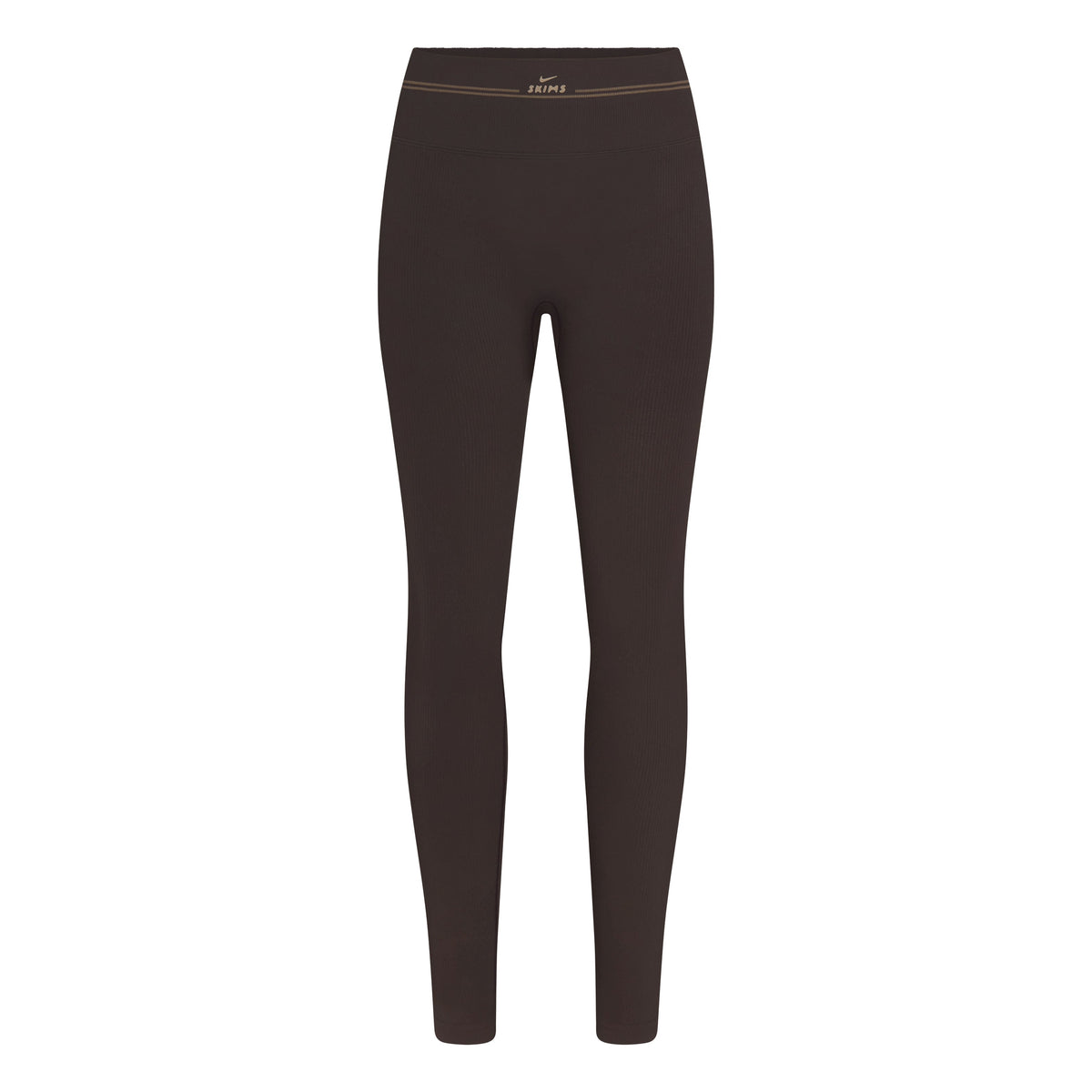 NikeSKIMS RIBBED SEAMLESS 26" LEGGING | PHOENIX FLAT ON A WHITE BACKGROUND | FLT
