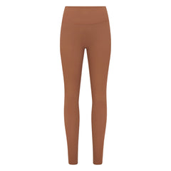 NikeSKIMS MATTE 29" LEGGING | CAROB BROWN FLAT ON A WHITE BACKGROUND | FLT