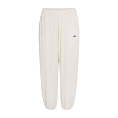 NikeSKIMS STRETCH KNIT HAREM PANT | NSKM ACTV IVORY/NSKM COBALT FLAT ON A WHITE BACKGROUND | FLT