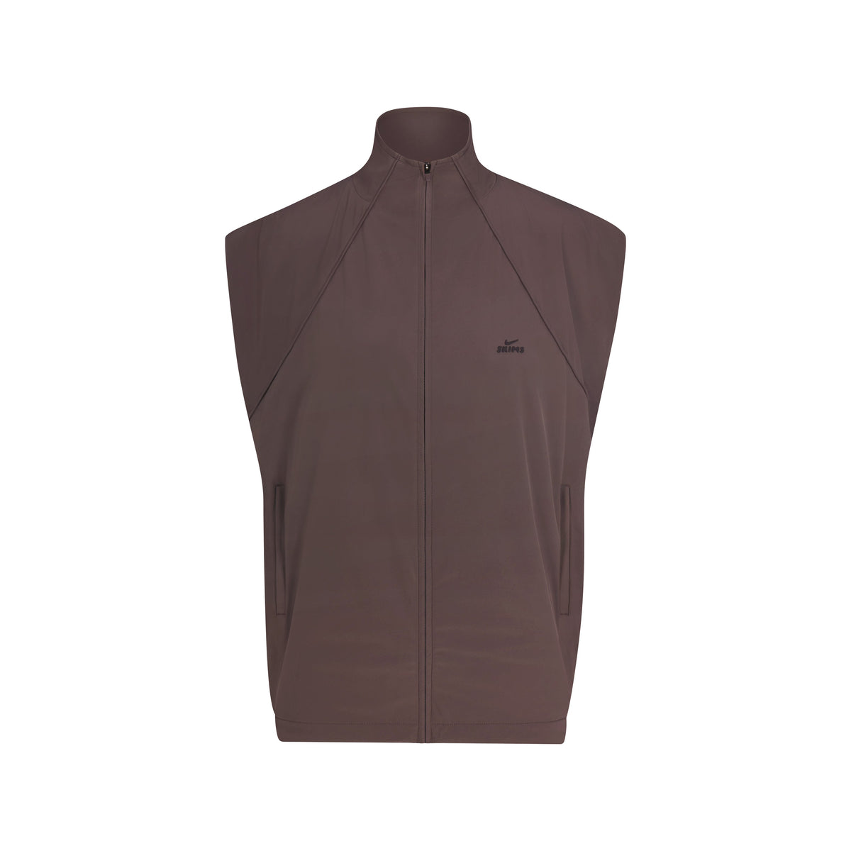 NikeSKIMS STRETCH NYLON OVERSIZED VEST | NSKM RESIN FLAT ON A WHITE BACKGROUND | FLT