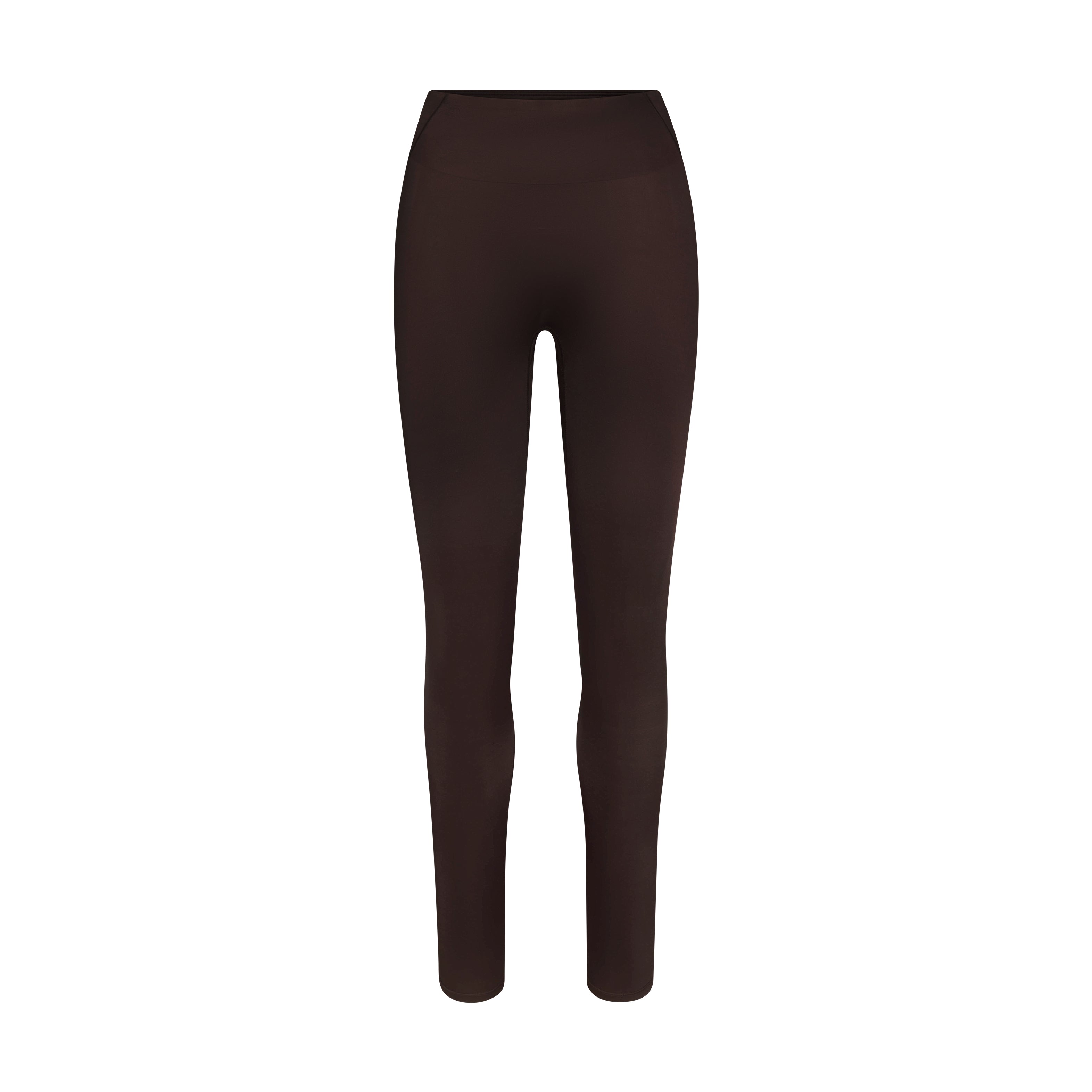 NikeSKIMS SATIN SHINE BONDED WAIST LEGGING 26 INCH | NSKM PHOENIX FLAT ON A WHITE BACKGROUND | FLT