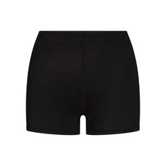 NikeSKIMS SHINE DRAWCORD 2 INCH SHORT | NSKM OBSIDIAN FLAT ON A WHITE BACKGROUND | FLT