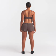 NikeSKIMS STRETCH NYLON RUNNER SHORT | RESIN ON A MODEL FRONT VIEW @ | FOCUS: 0.0, 1.0, 0.9