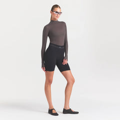 NikeSKIMS WEIGHTLESS LAYERS MOCK NECK LONG SLEEVE TOP | BOULDER ON A MODEL FRONT VIEW @ | FOCUS: 0.0, 1.0, 0.9