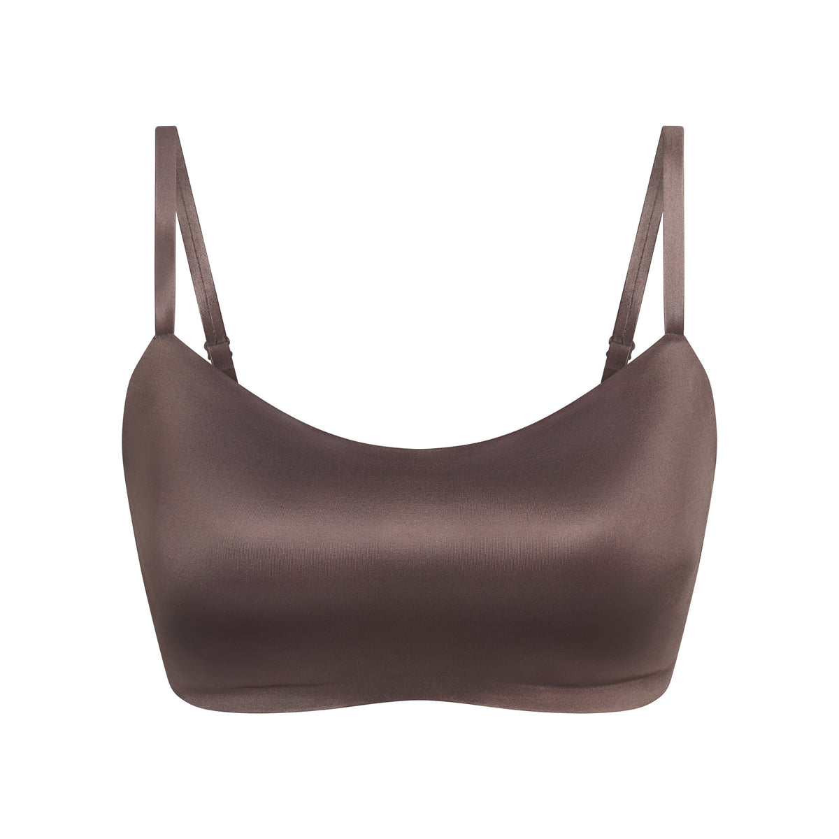 NikeSKIMS SHINE SCOOP CAMI BRA | NSKM RESIN FLAT ON A WHITE BACKGROUND | FLT