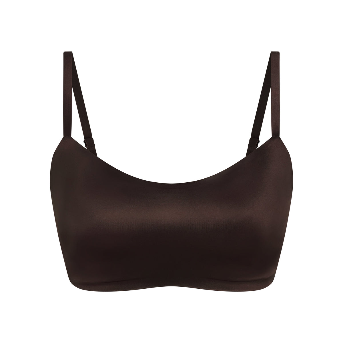 NikeSKIMS SATIN SHINE SCOOP CAMI BRA | NSKM PHOENIX FLAT ON A WHITE BACKGROUND | FLT