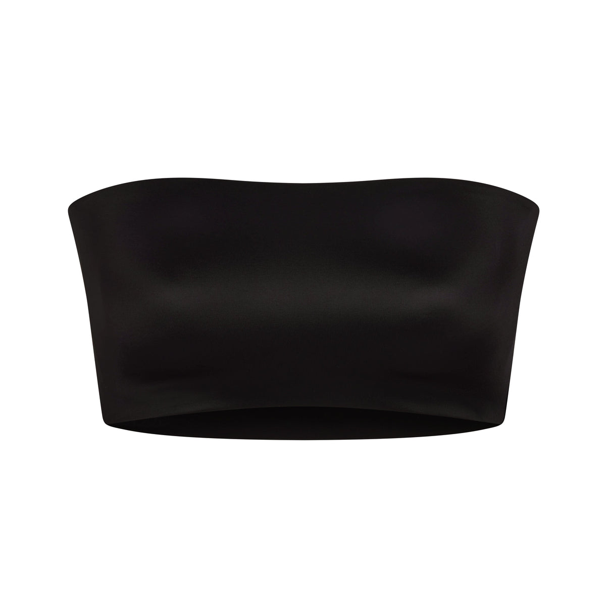 NikeSKIMS SHINE BANDEAU BRA | NSKM OBSIDIAN FLAT ON A WHITE BACKGROUND | FLT