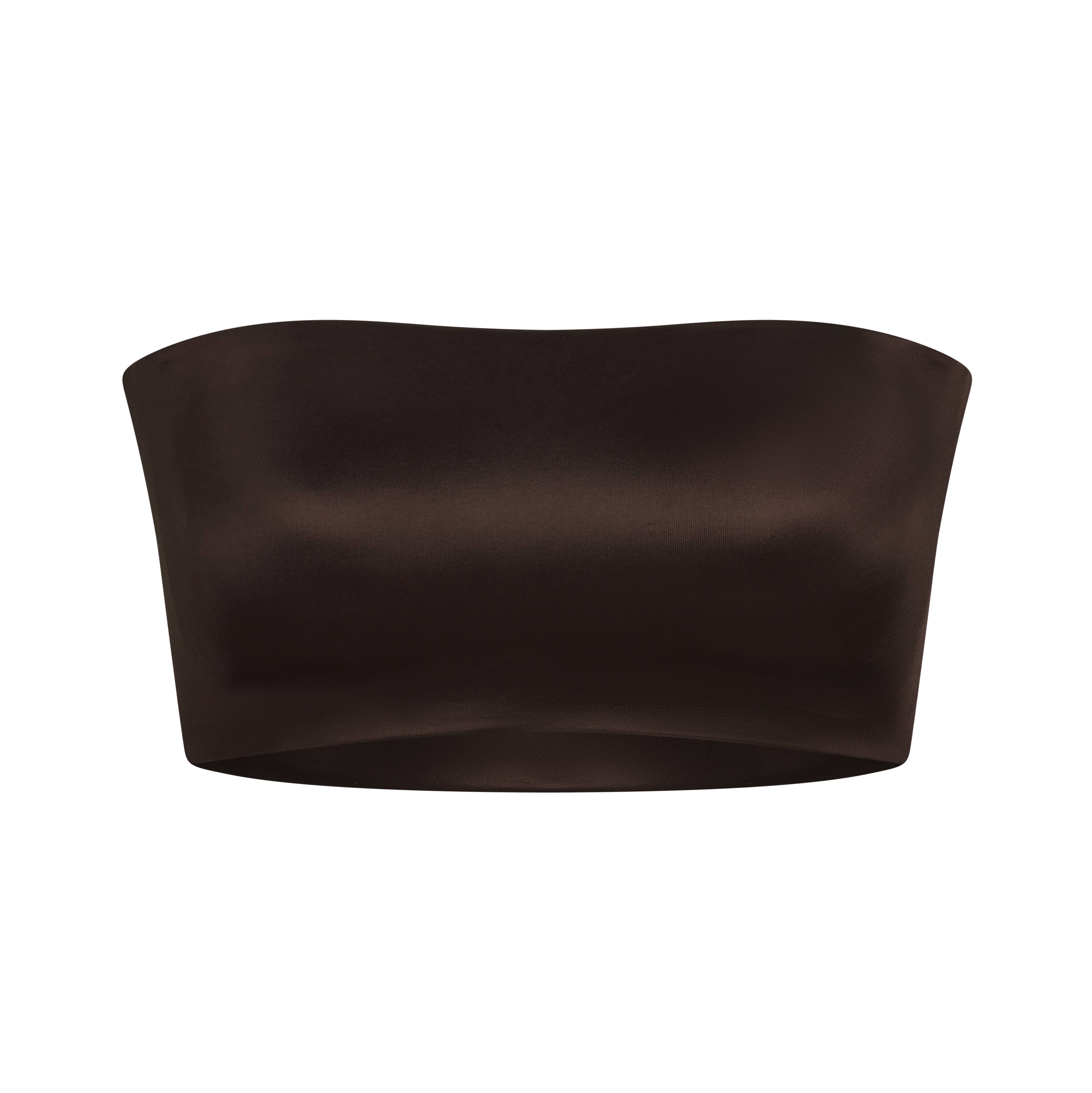 NikeSKIMS SATIN SHINE BANDEAU BRA | NSKM PHOENIX FLAT ON A WHITE BACKGROUND | FLT