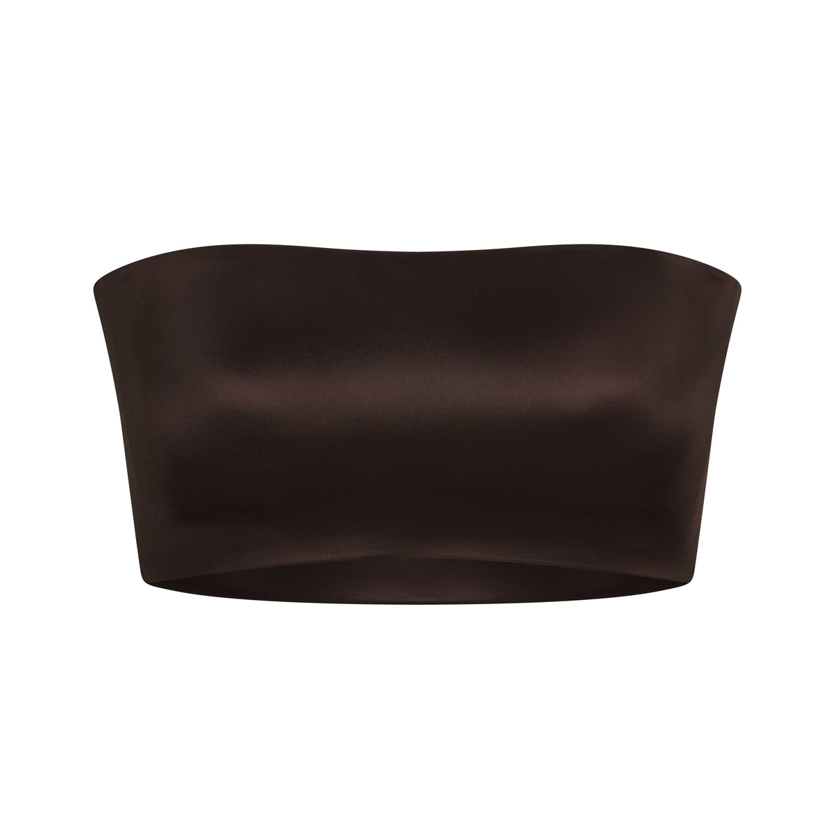 NikeSKIMS SATIN SHINE BANDEAU BRA | NSKM PHOENIX FLAT ON A WHITE BACKGROUND | FLT