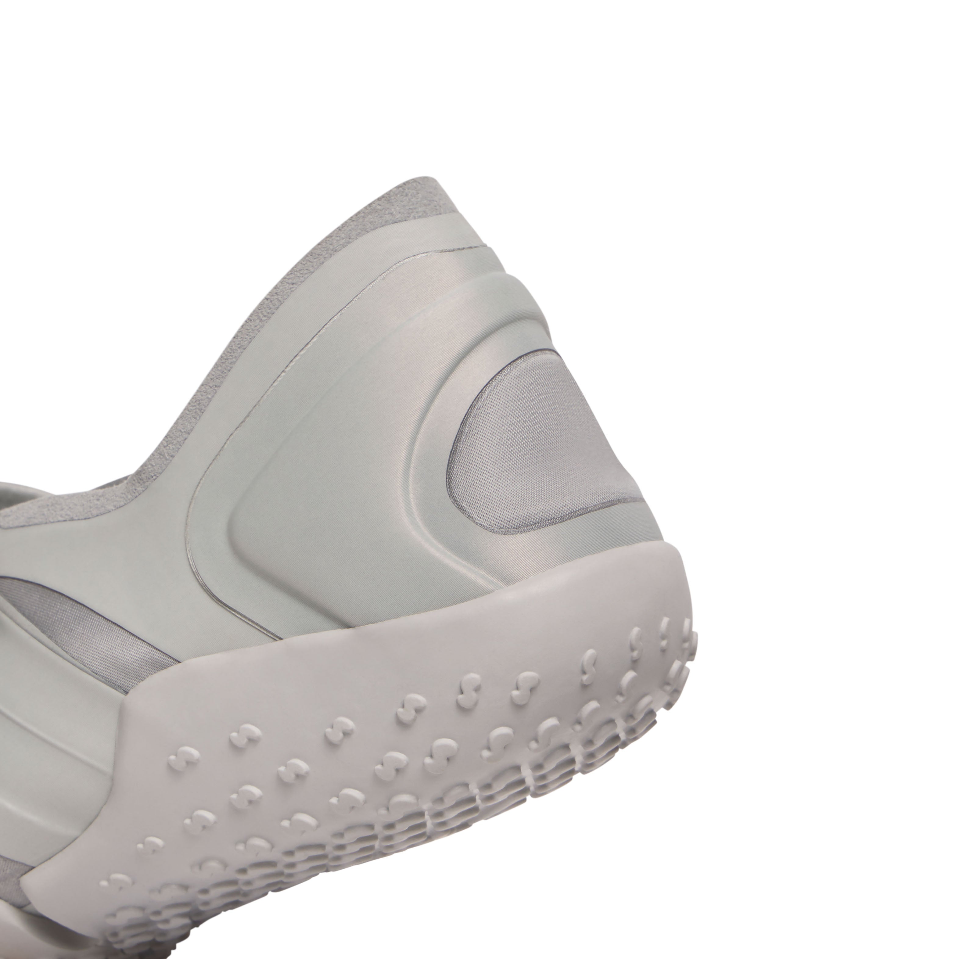 NikeSKIMS FOOTWEAR RIFT SATIN | LT BONE FLAT ON A WHITE BACKGROUND | FLT