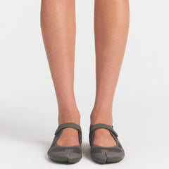 NikeSKIMS FOOTWEAR RIFT MESH | CAVE STONE/CAVE STONE-MED ASH ON A MODEL SIDE VIEW @ | FOCUS: 0.0, 1.0, 0.9