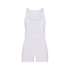 WORN IN JERSEY HEART ONESIE | SNOW FLAT ON A WHITE BACKGROUND | FLT