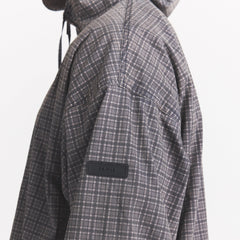 WOVEN MENS ANORAK  | ASH CHECK ON A MODEL SIDE VIEW @ | FOCUS: 0.0, 1.0, 0.9