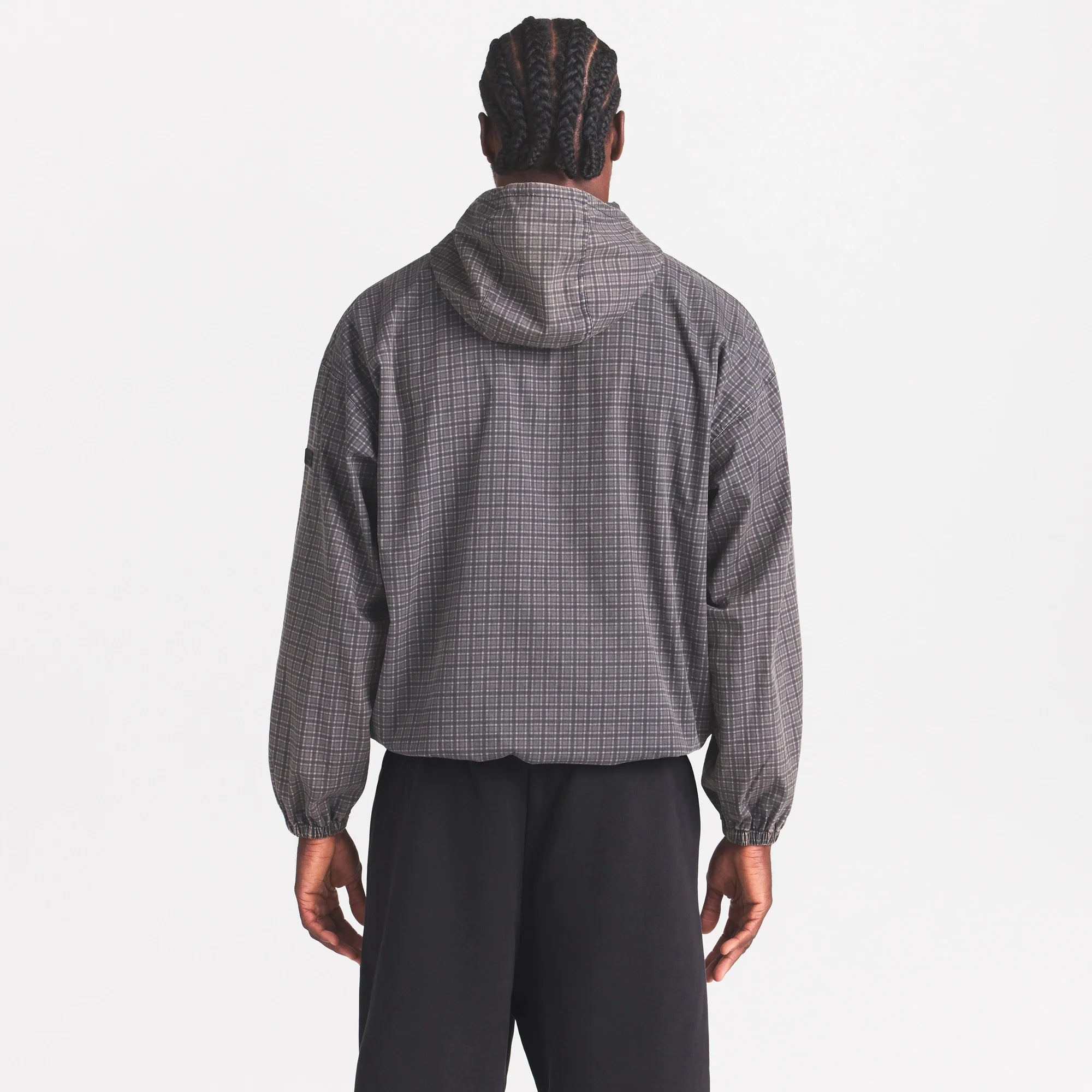 WOVEN MENS ANORAK  | ASH CHECK ON A MODEL SIDE VIEW @ | FOCUS: 0.0, 1.0, 0.9