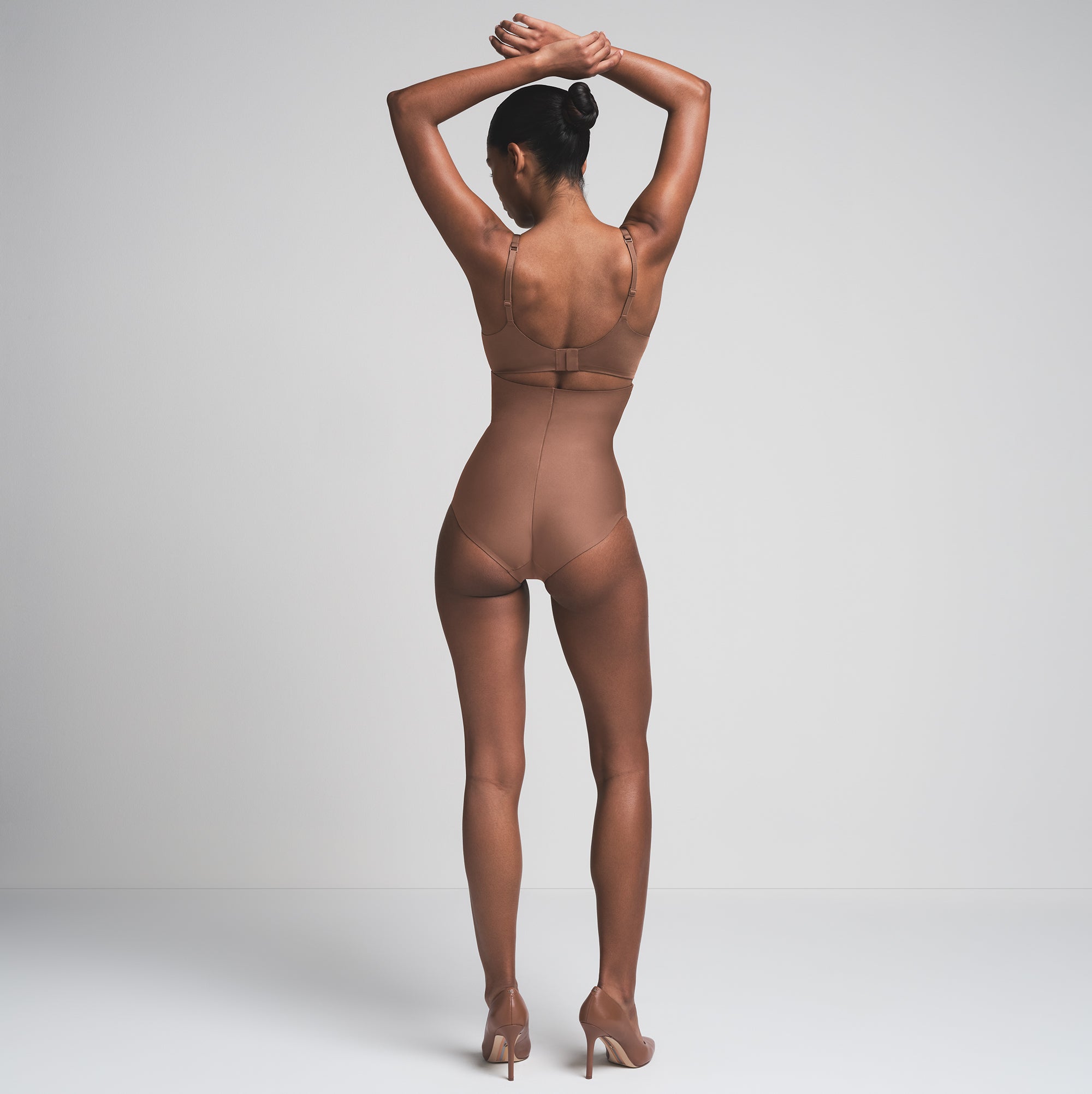 SKIMS BODY CORE SCULPT HIGH-WAISTED BRIEF | JASPER  ON A MODEL BACK VIEW