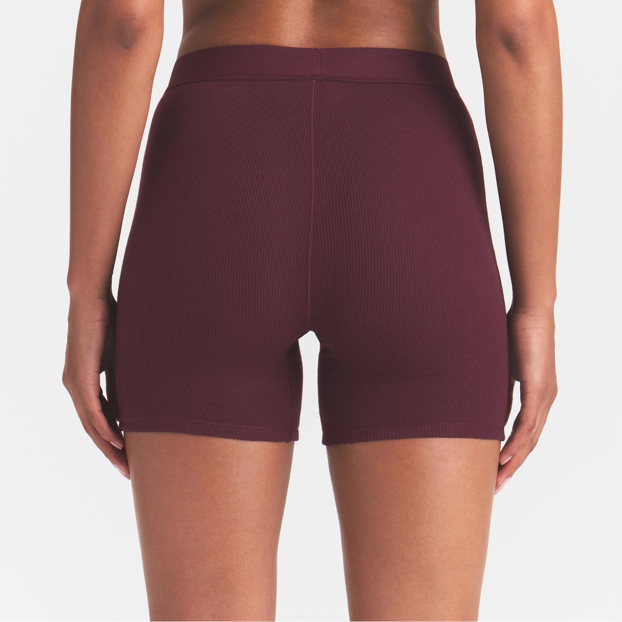 COTTON RIB BOXER | CURRANT FLAT ON A WHITE BACKGROUND @ | FOCUS: 0.0, 1.0, 0.9