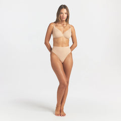 SMOOTHING INTIMATES HIGH-WAISTED THONG | CLAY ON A MODEL FRONT VIEW @ | FOCUS: 0.0, 1.0, 0.9