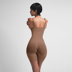 SEAMLESS SCULPT BUTT LIFTING OPEN BUST BODYSUIT | JASPER ON A MODEL BACK VIEW