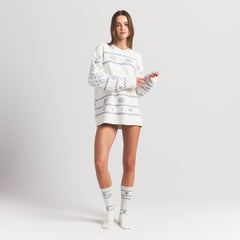 COZY LITE SOCK | MARBLE HEART FAIR ISLE ADDITIONAL FABRIC DETAILS