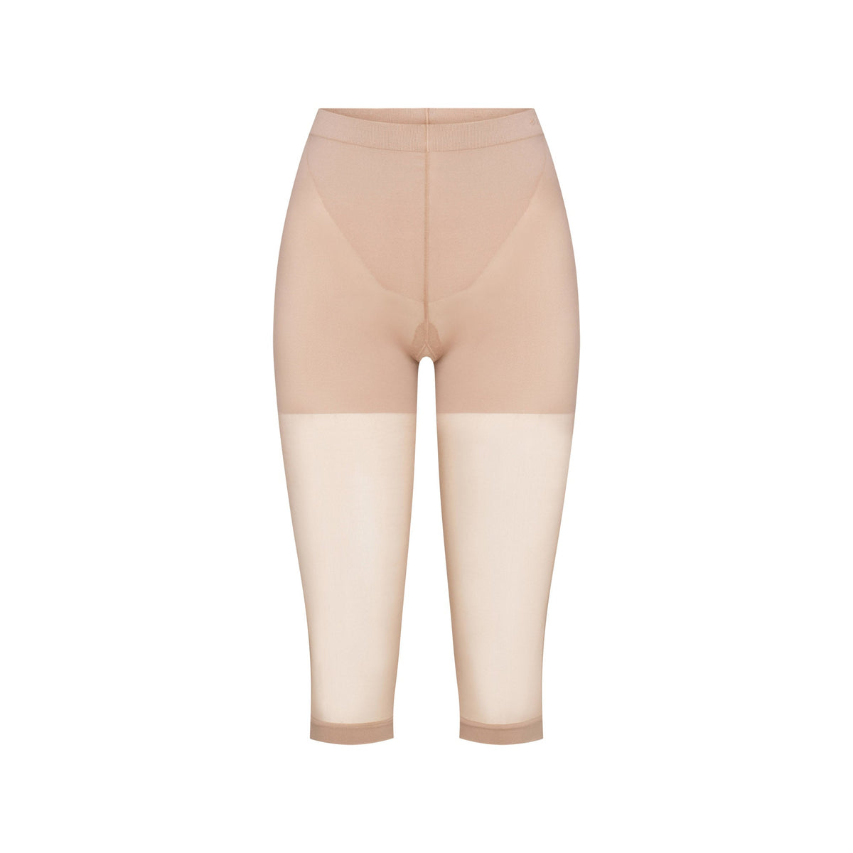 HOSIERY SHAPING CAPRI TIGHTS | CLAY (HOSIERY) FLAT ON A WHITE BACKGROUND | FLT
