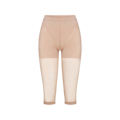 HOSIERY SHAPING CAPRI TIGHTS | CLAY (HOSIERY) FLAT ON A WHITE BACKGROUND | FLT