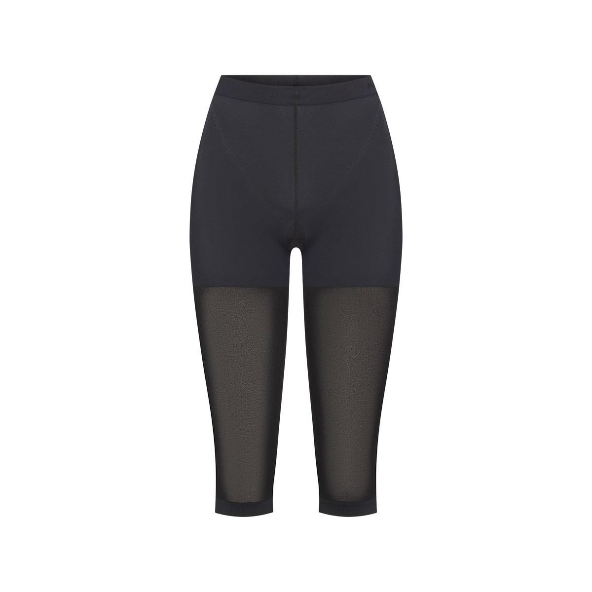 HOSIERY SHAPING CAPRI TIGHTS | ONYX (HOSIERY) FLAT ON A WHITE BACKGROUND | FLT