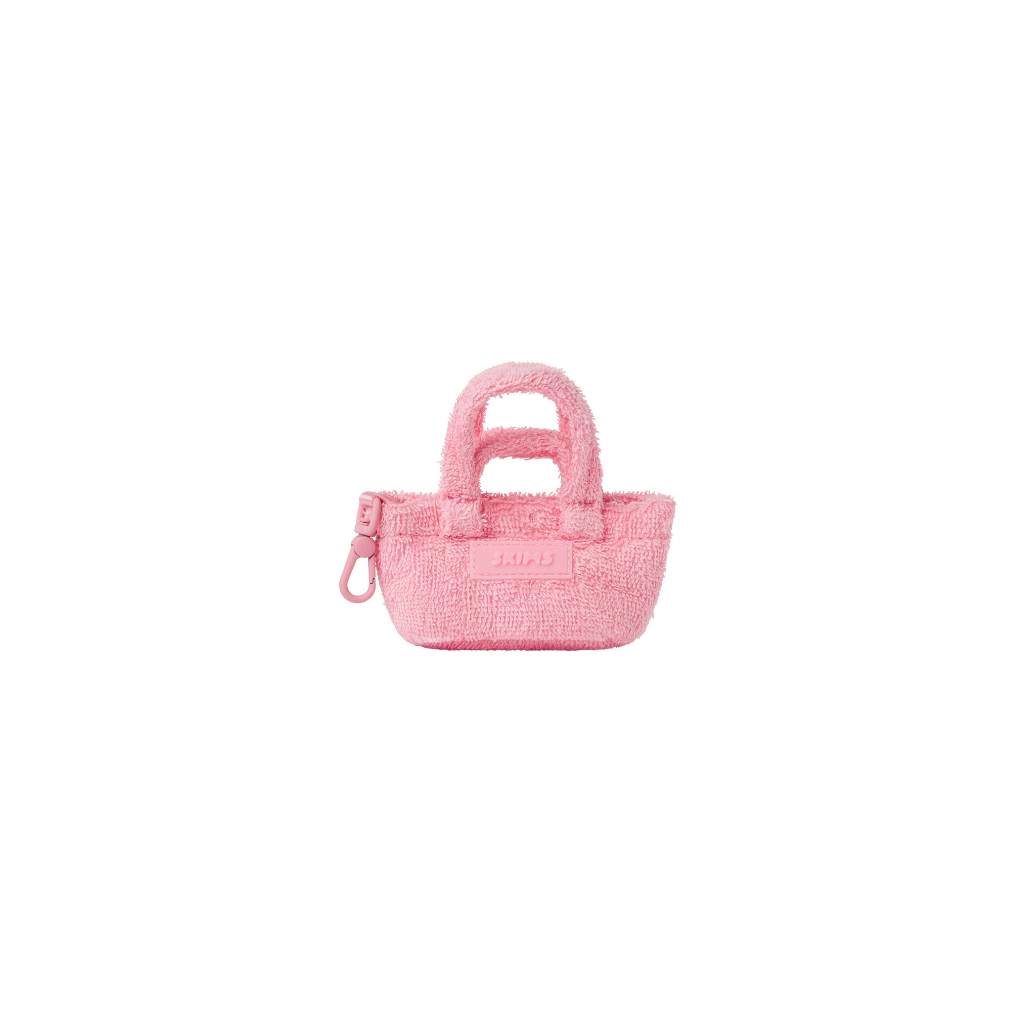 TERRY MICRO TOTE KEYCHAIN | MELON FLAT ON A WHITE BACKGROUND | FLT 