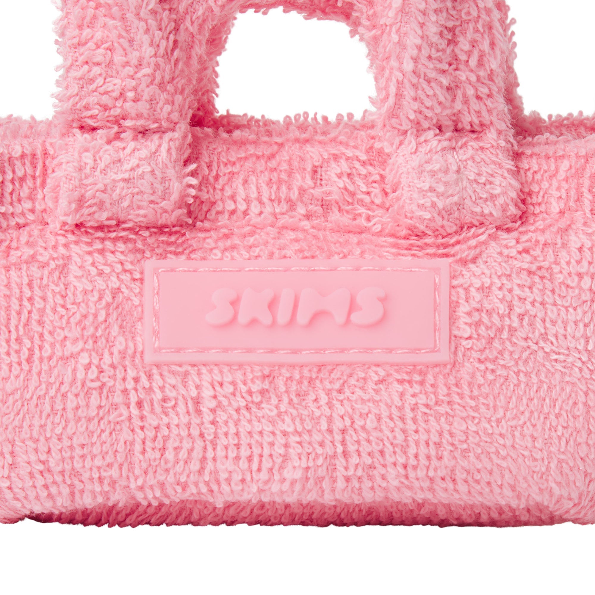 TERRY MICRO TOTE KEYCHAIN | MELON ADDITIONAL FABRIC DETAILS