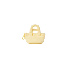 TERRY MICRO TOTE KEYCHAIN | MARZIPAN & LAYS FLAT ON A WHITE BACKGROUND | FLT 