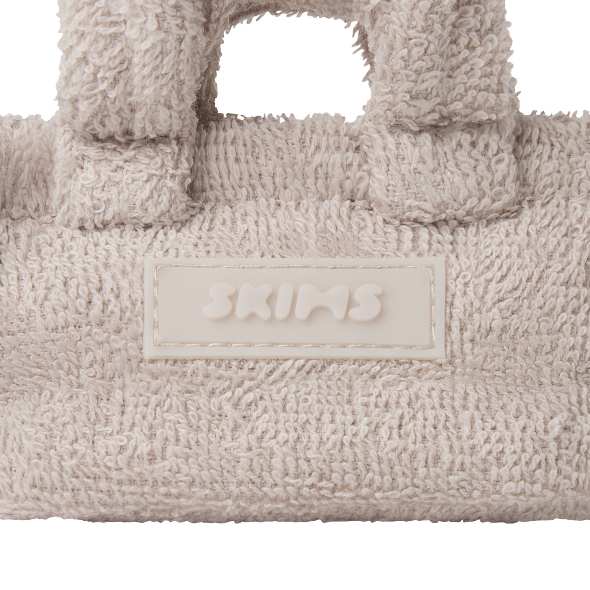 TERRY MICRO TOTE KEYCHAIN | STONE ADDITIONAL FABRIC DETAILS