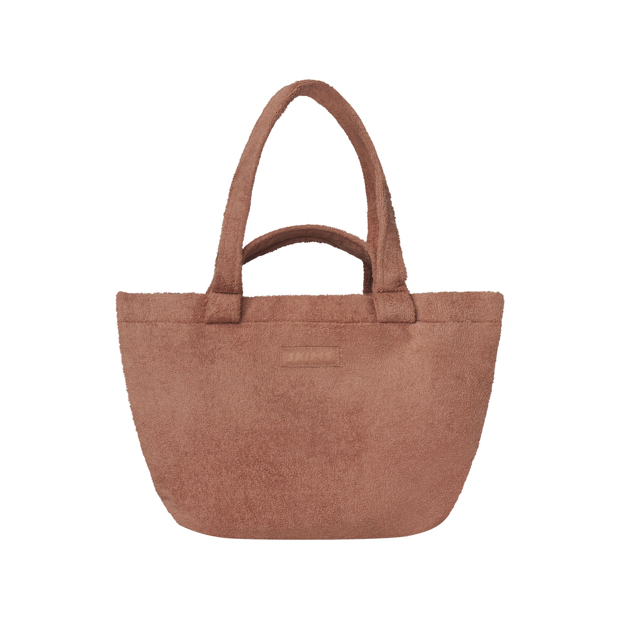 TERRY MEDIUM TOTE | SIENNA FLAT ON A WHITE BACKGROUND @ | FLT