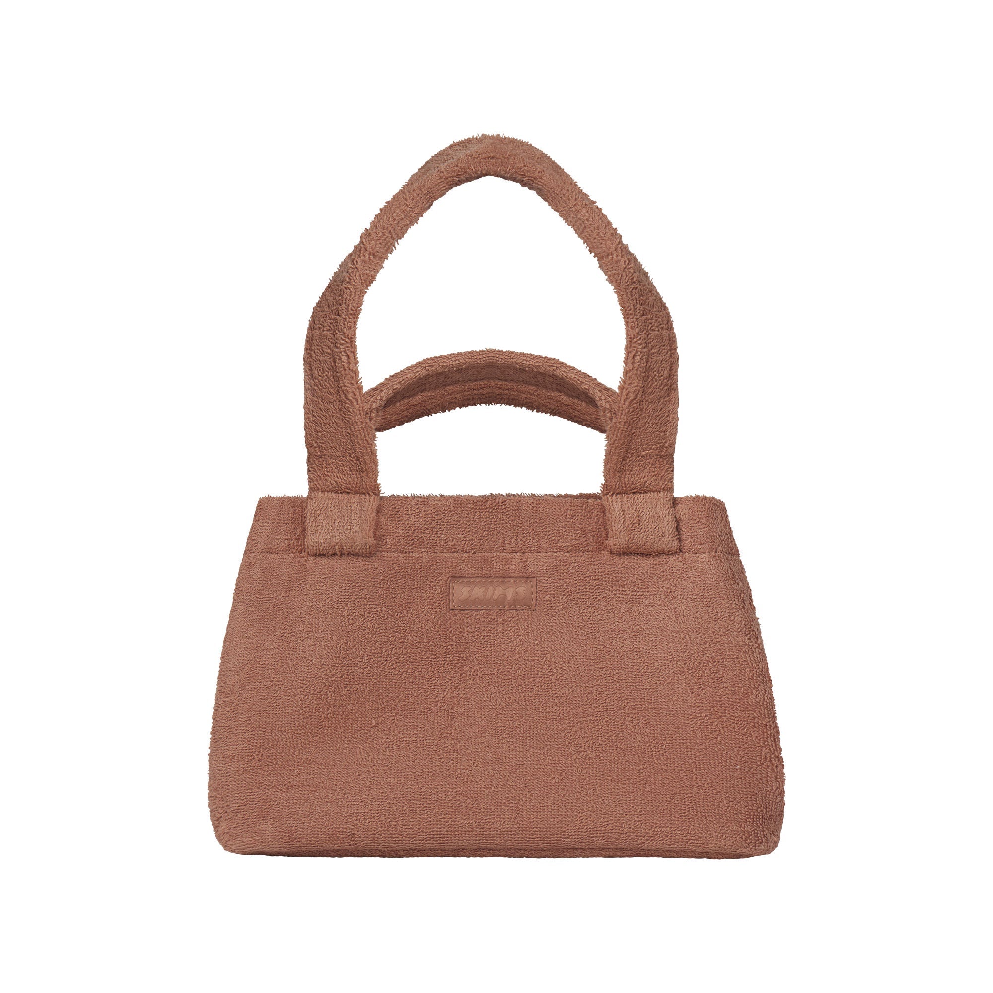 TERRY SMALL TOTE | SIENNA FLAT ON A WHITE BACKGROUND @ | FLT