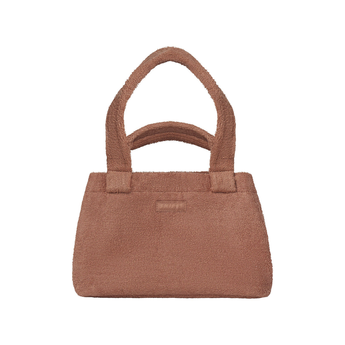 TERRY SMALL TOTE | SIENNA FLAT ON A WHITE BACKGROUND @ | FLT
