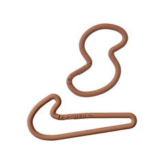 NikeSKIMS ACCESSORIES CARABINER SET | CAROB BROWN & LAYS FLAT ON A WHITE BACKGROUND | FLT