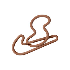 NikeSKIMS ACCESSORIES CARABINER SET | CAROB BROWN & LAYS FLAT ON A WHITE BACKGROUND | FLT