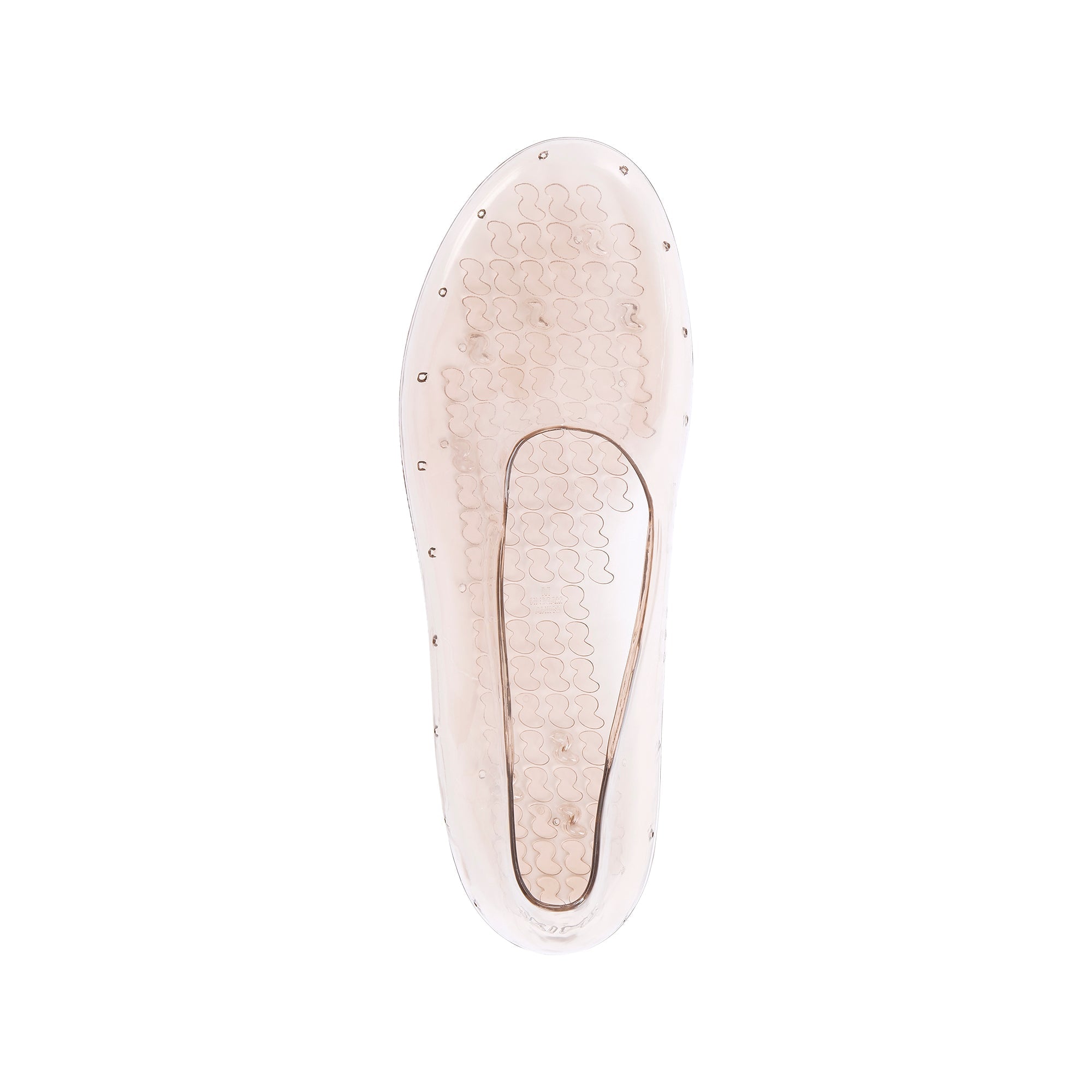 SWIM JELLY SHOE | CLAY FLAT ON A WHITE BACKGROUND