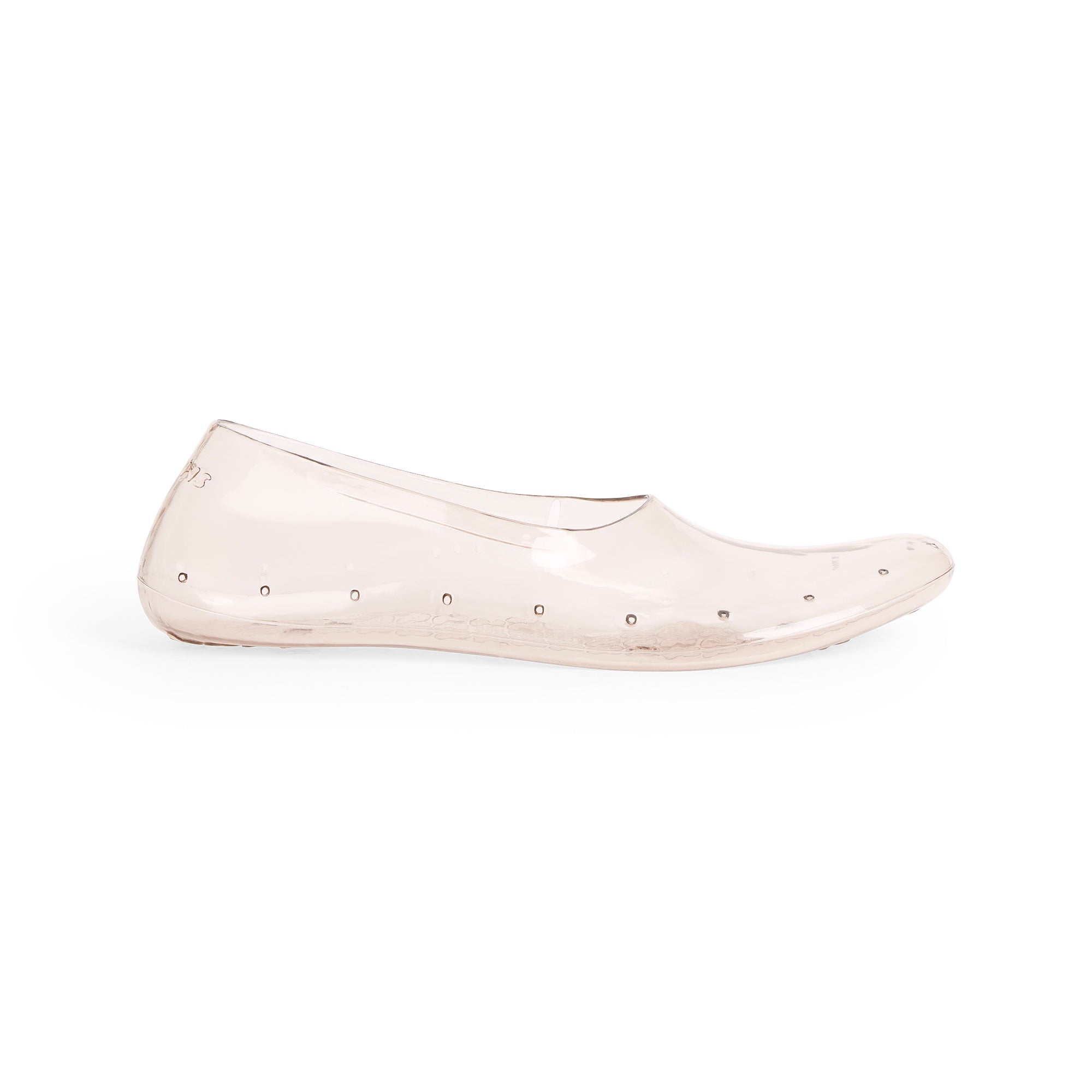 SWIM JELLY SHOE | CLAY FLAT ON A WHITE BACKGROUND