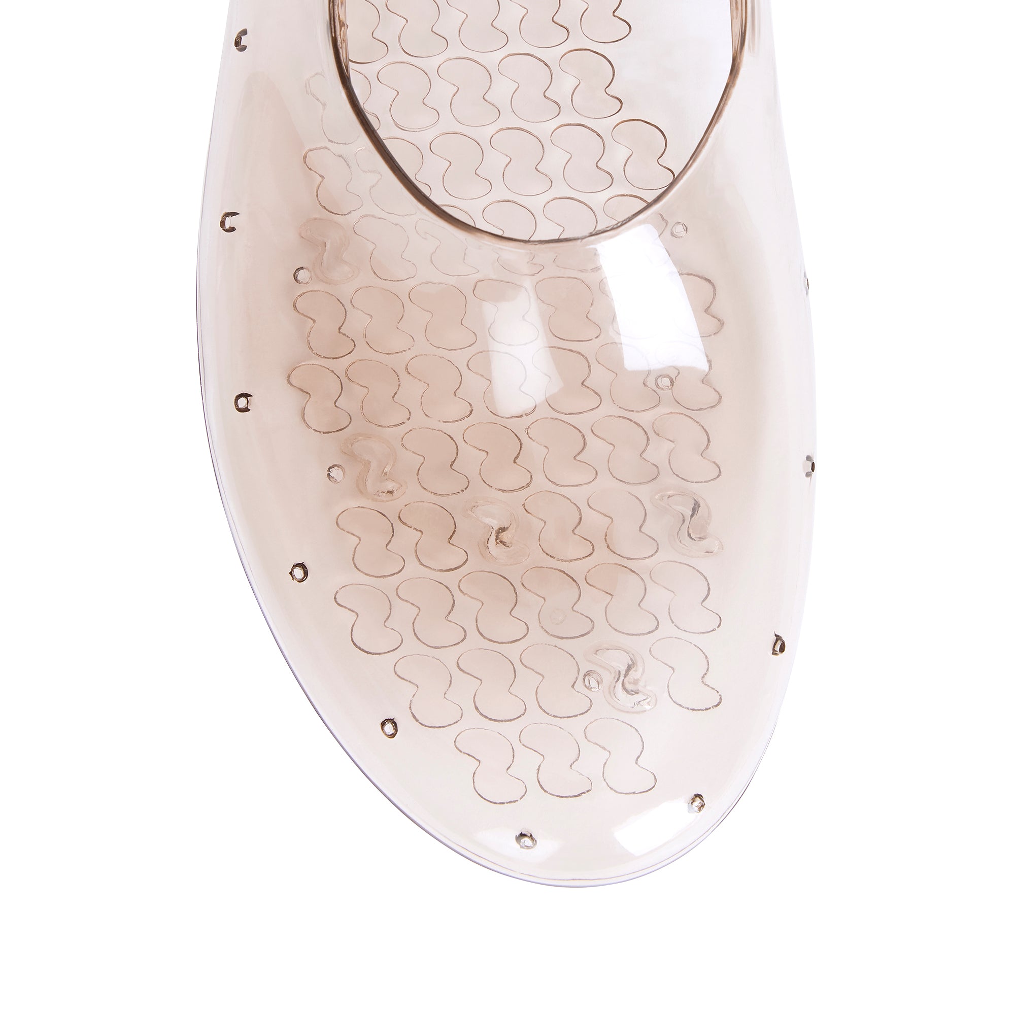 SWIM JELLY SHOE | CLAY FLAT ON A WHITE BACKGROUND