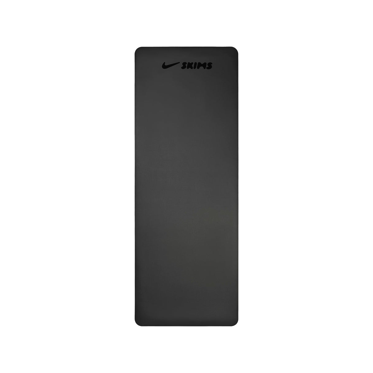 NikeSKIMS ACCESSORIES YOGA MAT | OBSIDIAN & LAYS FLAT ON A WHITE BACKGROUND | FLT
