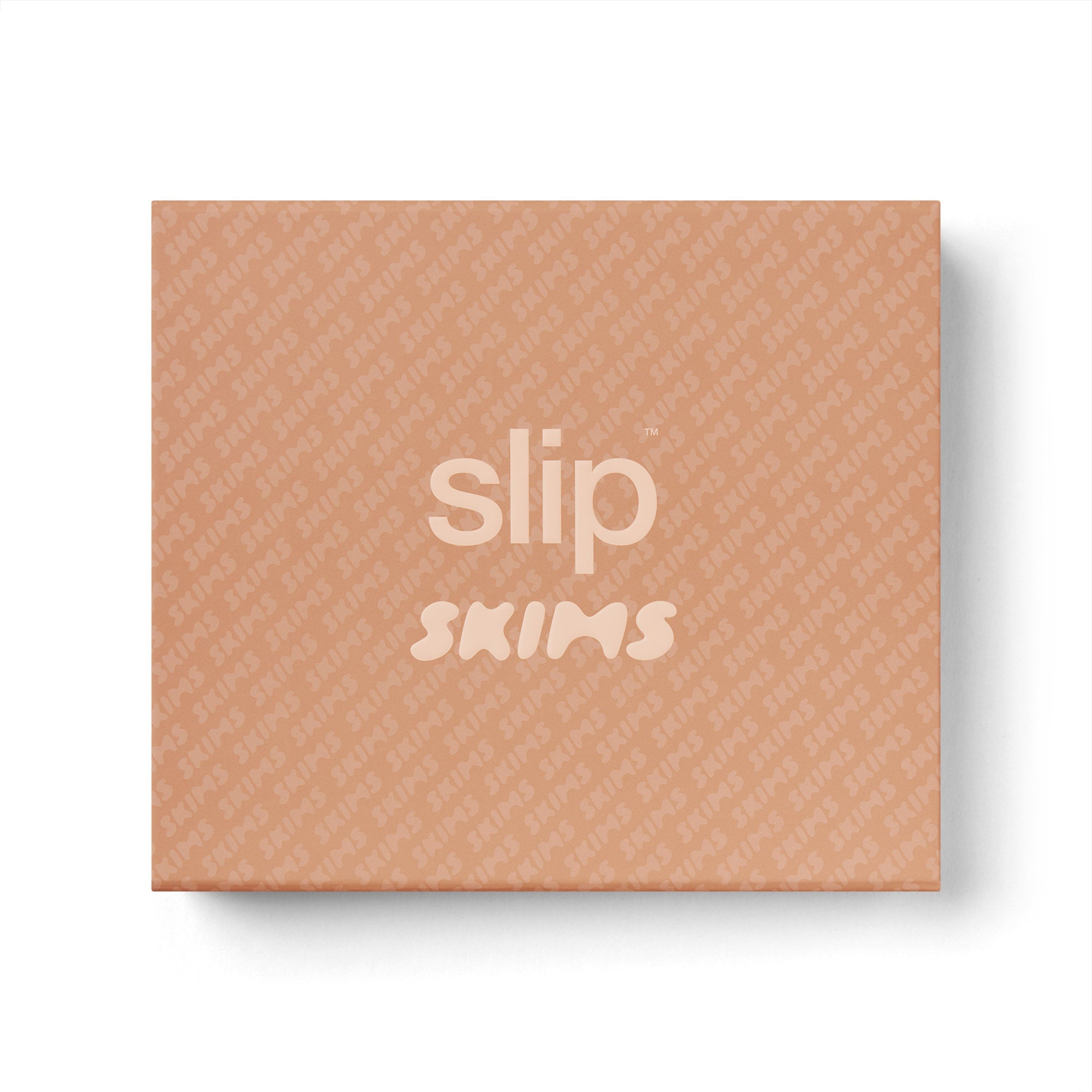 SLIP X SKIMS PURE SILK SIGNATURE GIFT SET | CLAY FLAT ON A WHITE BACKGROUND | FLT