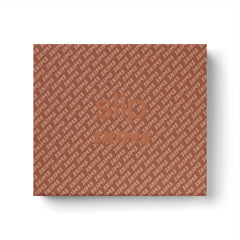 SLIP X SKIMS PURE SILK SIGNATURE GIFT SET | SIENNA FLAT ON A WHITE BACKGROUND | FLT