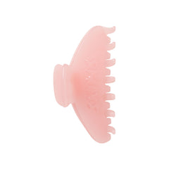 GETTING READY ACCESSORIES EMBOSSED LOGO CLAW CLIP | PEONY FLAT ON A WHITE BACKGROUND | FLT