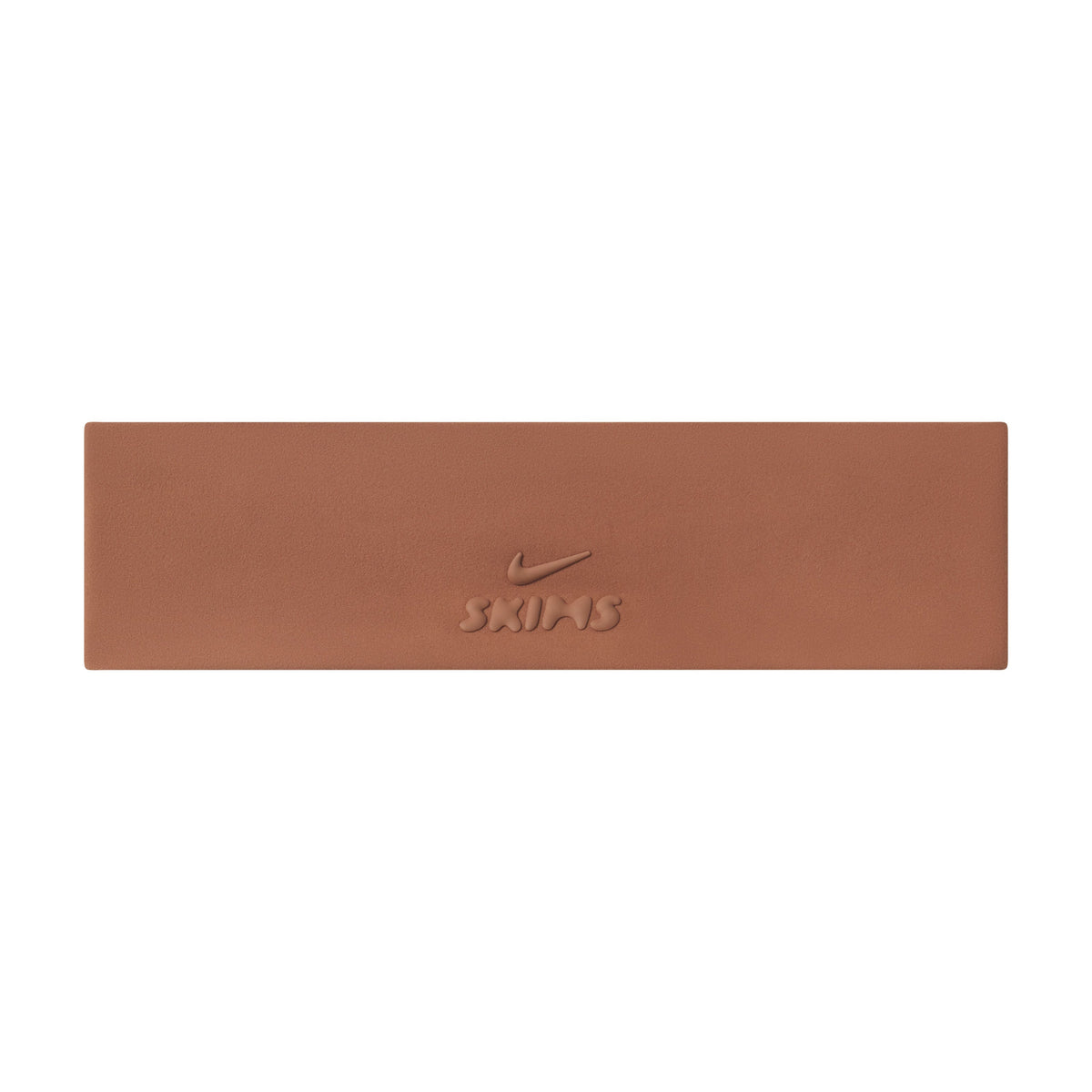 NikeSKIMS ACCESSORIES HEADBAND | CAROB BROWN & LAYS FLAT ON A WHITE BACKGROUND | FLT
