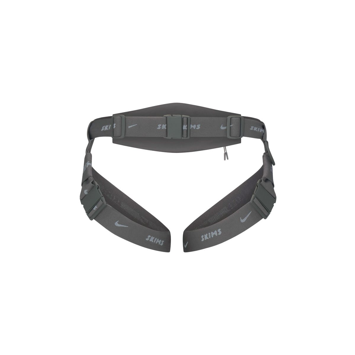 NikeSKIMS ACCESSORIES HARNESS WAISTPACK | ARMOR LAYS FLAT ON A WHITE BACKGROUND