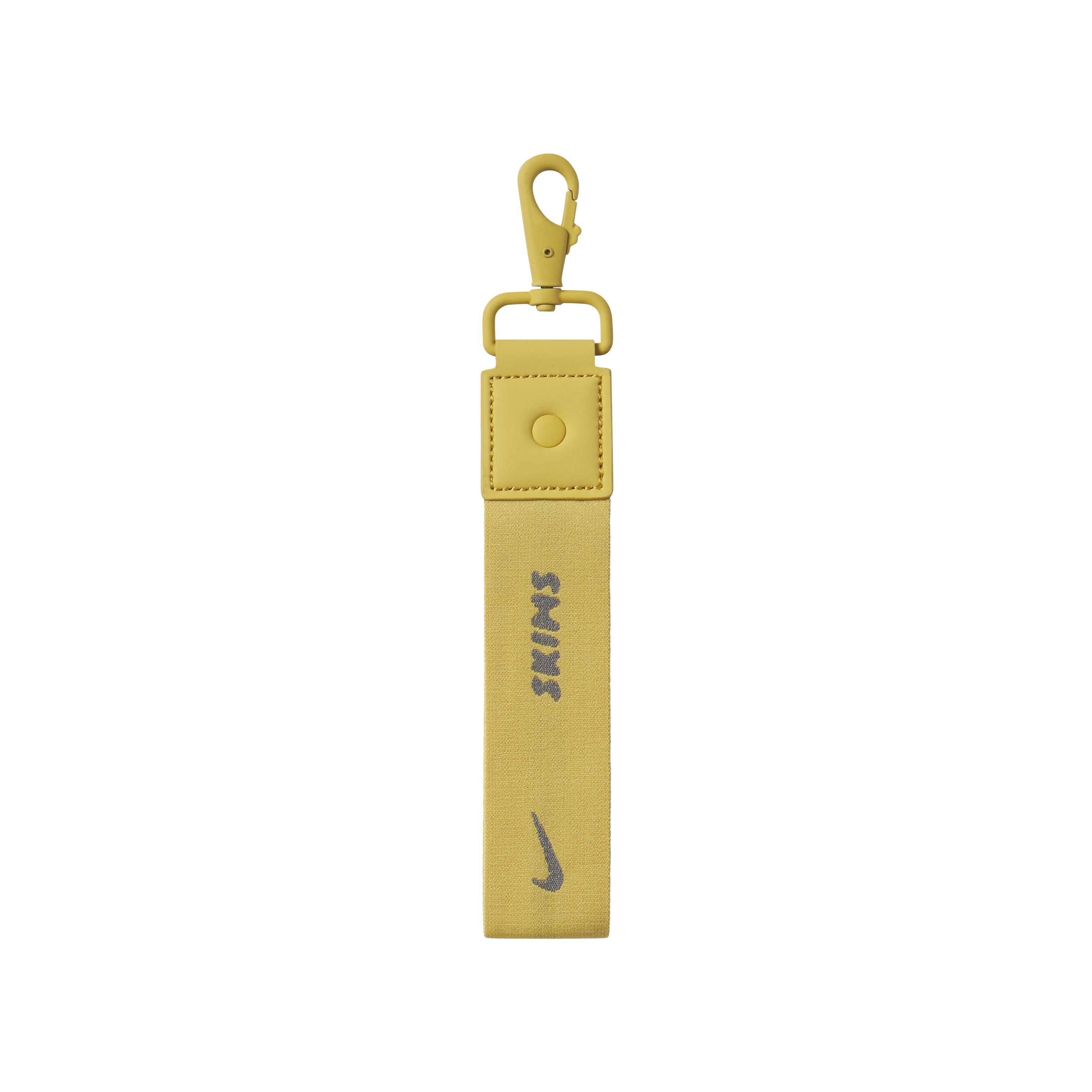NikeSKIMS ACCESSORIES KEYCHAIN WRISTLET | CITRINE & LAYS FLAT ON A WHITE BACKGROUND | FLT