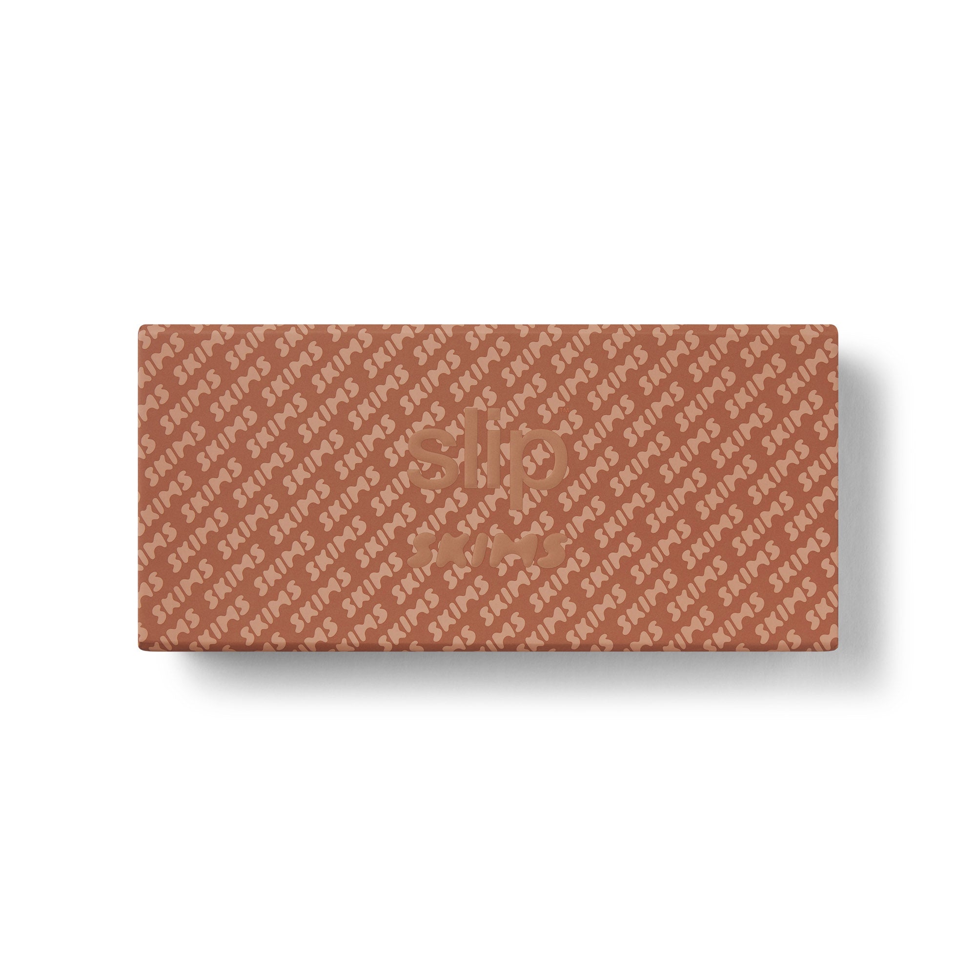 SLIP X SKIMS PURE SILK CONTOUR SLEEP MASK | SIENNA FLAT ON A WHITE BACKGROUND | FLT