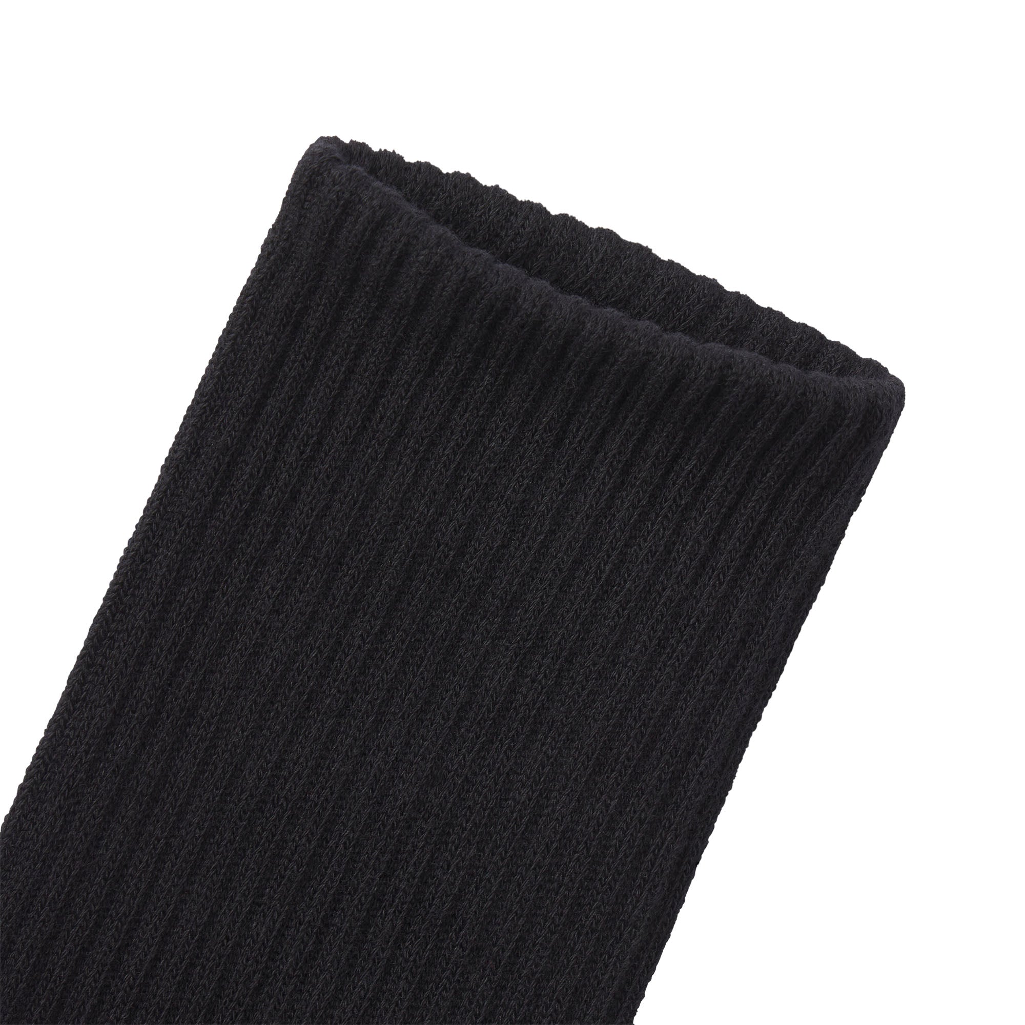 MENS TUBE CREW SOCK 3-PACK LAYS FLAT ON A WHITE BACKGROUND