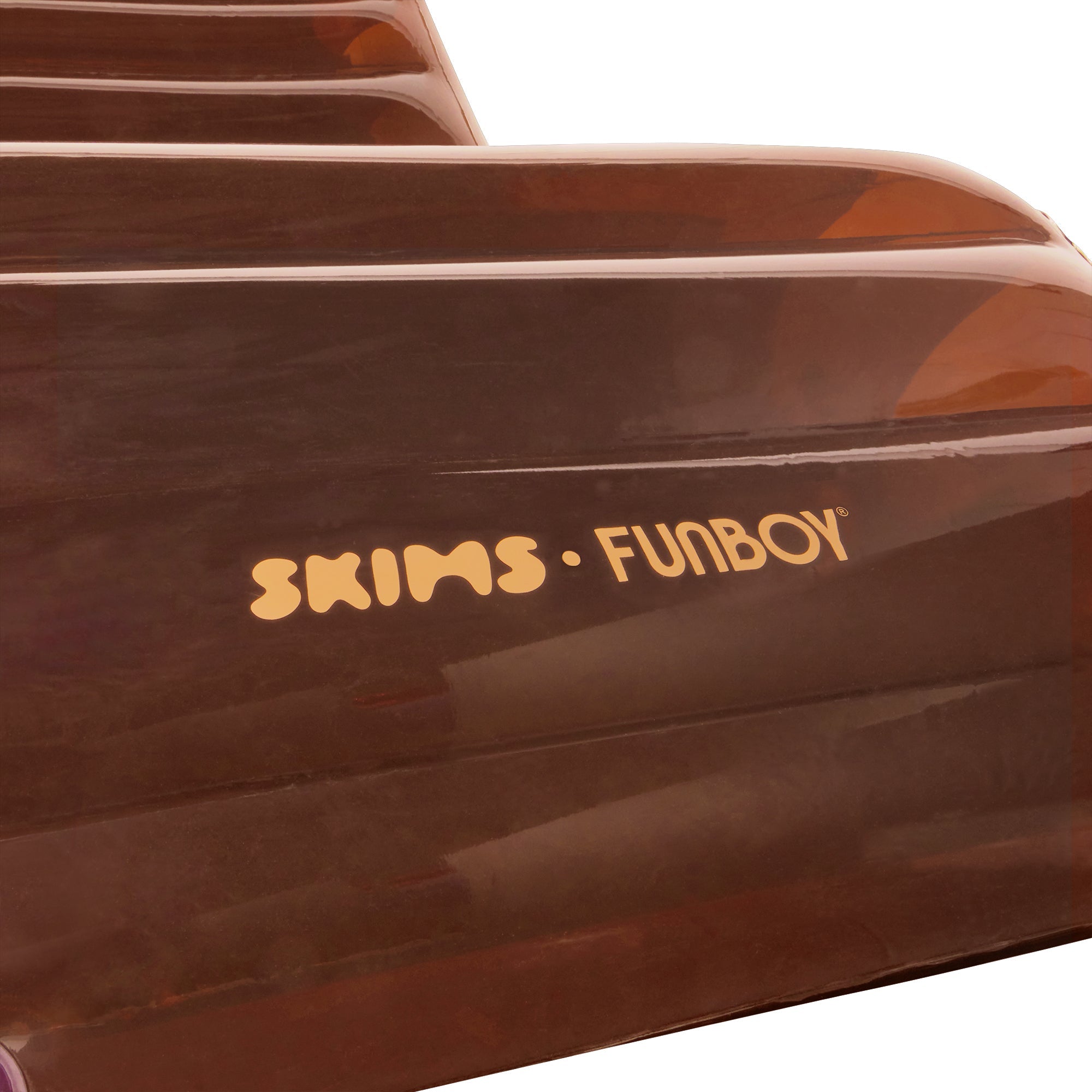 FUNBOY X SKIMS EMBOSSED TUBE FLOAT | COCOA ADDITIONAL FABRIC DETAILS