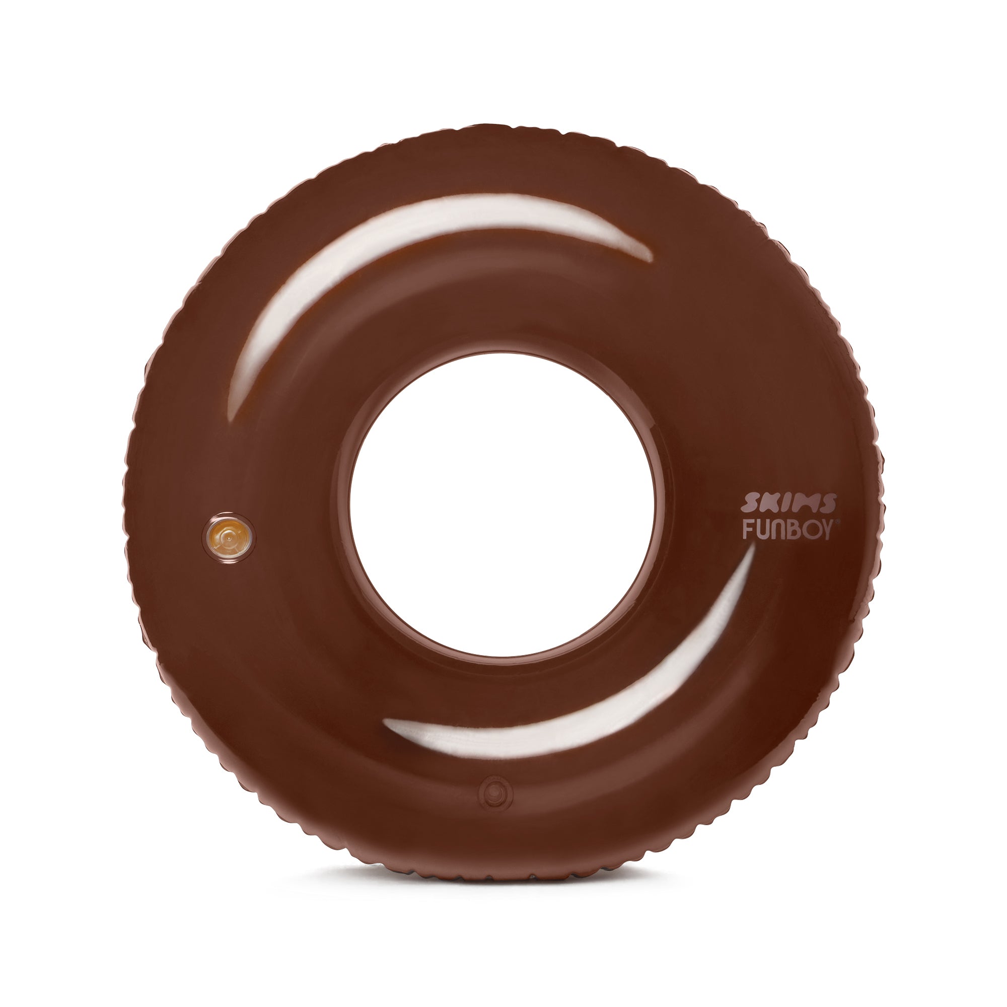 FUNBOY X SKIMS VINTAGE TUBE FLOAT | COCOA AND CLEAR ADDITIONAL FABRIC DETAILS